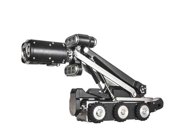 CCTV Sewer Pipe Inspection Equipment Mini Crawler System For 150mm Pipe 3