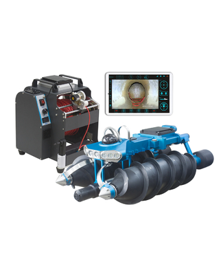 Amphibious Screw type CCTV and sonar sewer/water pipe inspection camera system