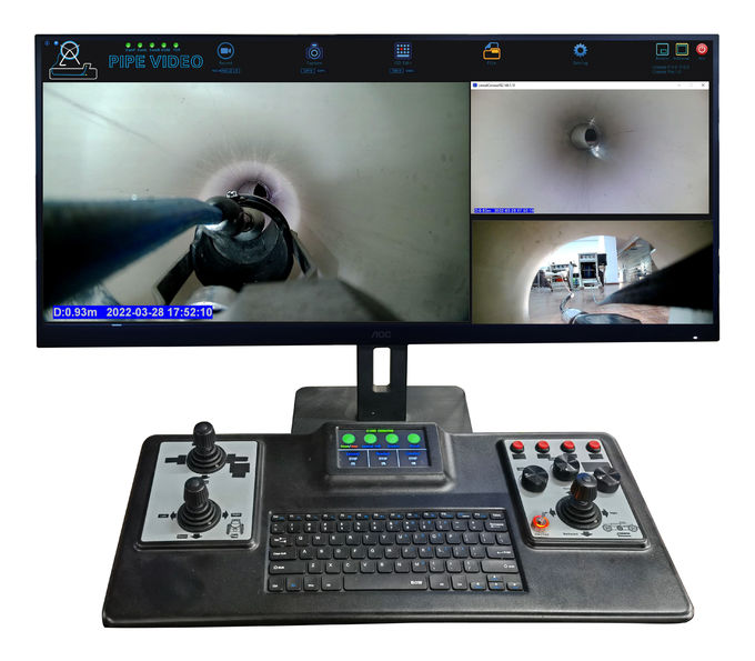 Lateral Launch Sewer/Drain Pipe Inspection Branch Line Inspection Van Installed Robotic Crawler 3