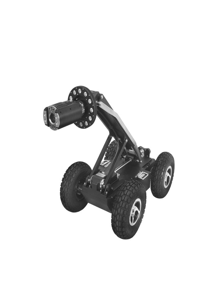 360 Degree Rotation and Remote Control Pipe Inspection Camera  Robotic Crawler System 2