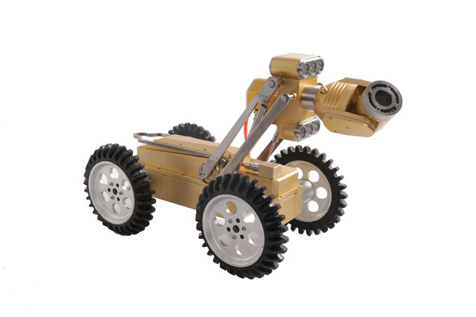 IP68 Waterproof Pipe Crawler Robot Win7 System Controlling Long Working Time 0
