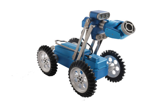 IP68 Waterproof CCTV Pipe Inspection Equipment Crawler Robot For Inspecting The Boiler 3