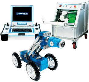 China CCD Camera Robotic Crawler Pipe Inspection System , Duct Inspection Robot
